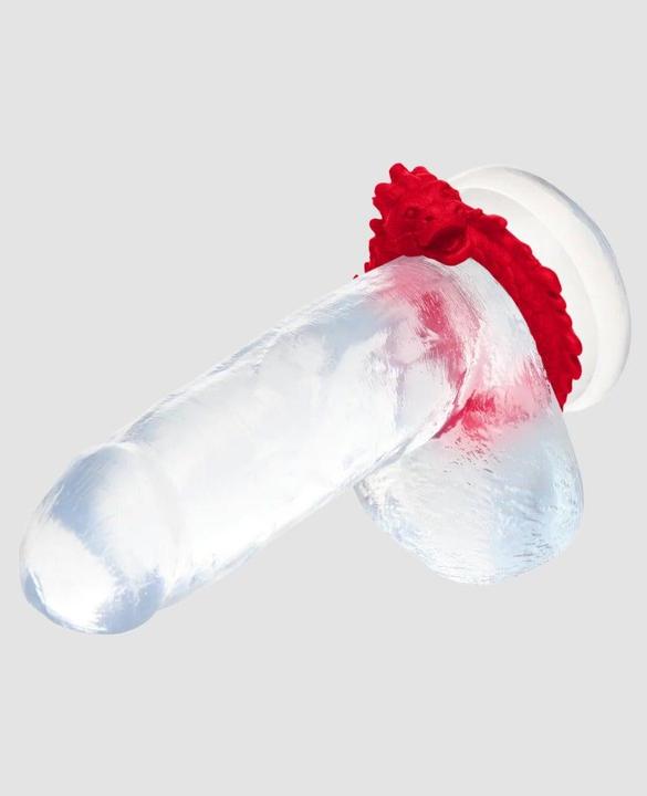 Actual product image Creature Cocks XR Brands - Rise of the Dragon Silicone Penis Ring - Red