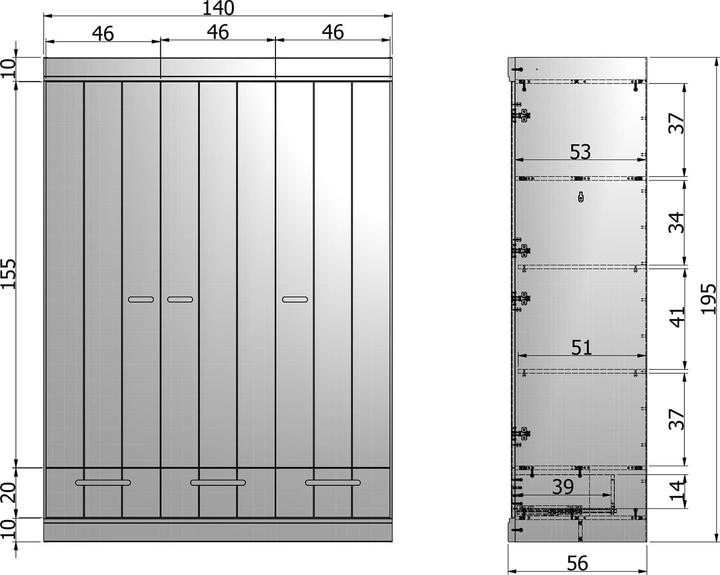 Produktbild Woood Connect (140 x 53 x 195 cm)