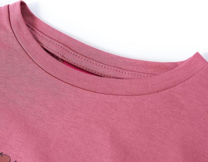 Produktbild vidaXL Kinder-Langarmshirt Himbeerrosa 92,Material: 95 % Baumwolle (92)