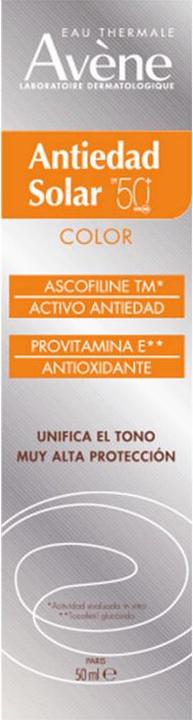 Avène Solar Anti-Aging Color SPF50 50ml von (Sonnencreme Gesicht, SPF 50, 50 ml)