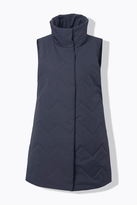 Actual product image Ulla Popken Long Quilted Turtleneck Vest (60)