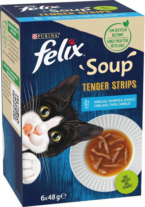 Felix Soup Tender Strips Fisch (Adult, 6 Stk., 320 g)