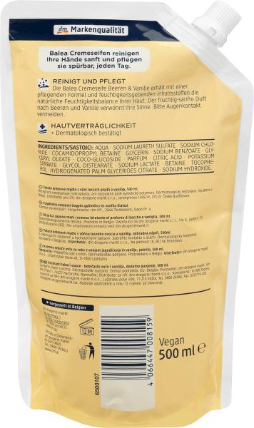 Actual product image dm Balea Berries & Vanilla (refill, 500 ml)