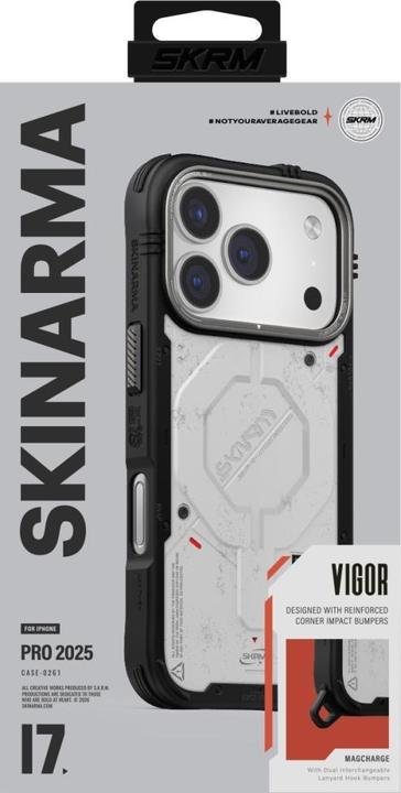 Produktbild Etuui Case Skinarma Vigor MagSafe for iPhone 17 Pro light gray (Apple iPhone 17 Pro)