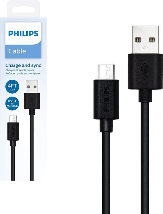 Philips USB A to USB Micro 1.2M Cable (4 m)