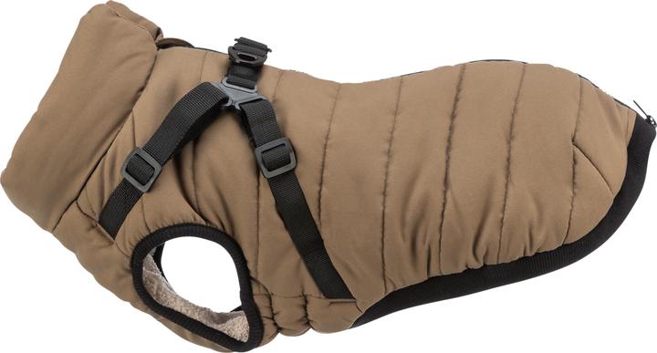 Immagine prodotto Trixie Cappotto invernale a bretella Pirou, XXS: 24 cm, sabbia (XXS, Cappotto per cani)