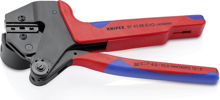 Image du produit Knipex Pince? sertir 97 43 66 EVO (rouge/bleu, pour connecteur solaire EVO 2) (200 mm)