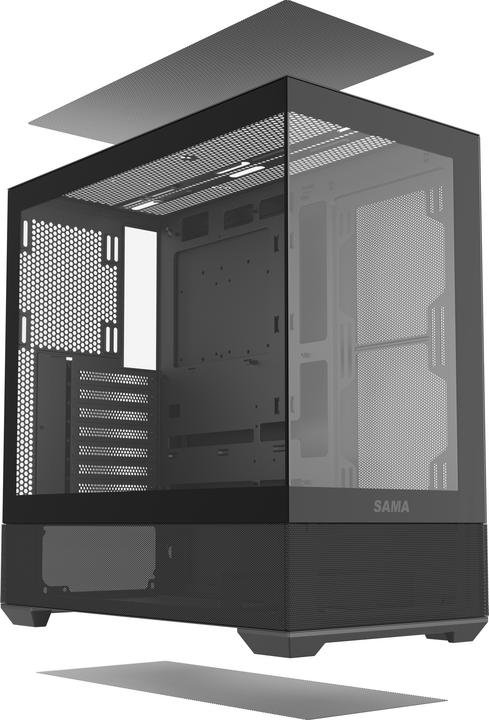 Produktbild Sama Gears V40E, Black ATX Mid-tower Case (ATX, Micro ATX (mATX), Mini-ITX)