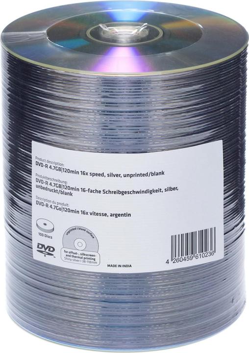 Productafbeelding MediaRange DVD-R 4,7GB, 100 spoelen (100 x)