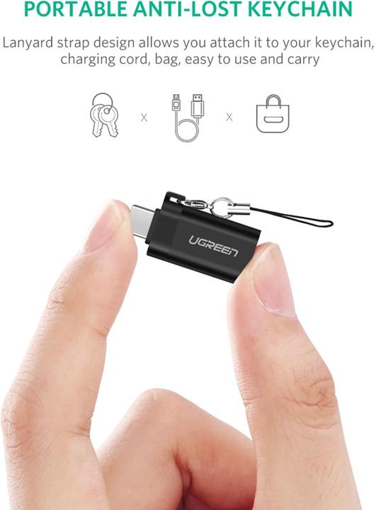 Produktbild Ugreen USB-C 3.1 zu USB-A 3.0 Buchse Adapter (USB Typ C, USB-A)
