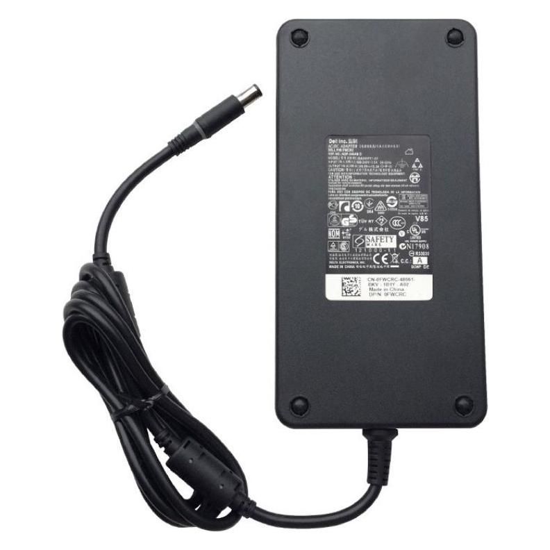 Dell AC Adapter PWS M6500 US-Version 240W 19.5V 12.3A OEM (240 W), Notebook Netzteil, Schwarz