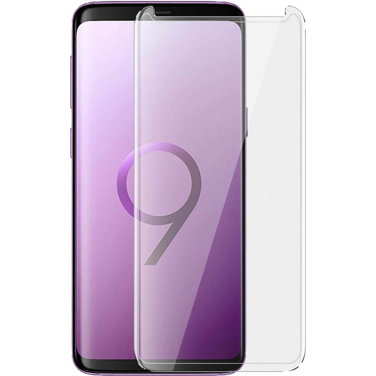 Avizar Abgerundeten Kanten + Rand (1 Stück, Samsung Galaxy S9), Smartphone Schutzfolie, Transparent