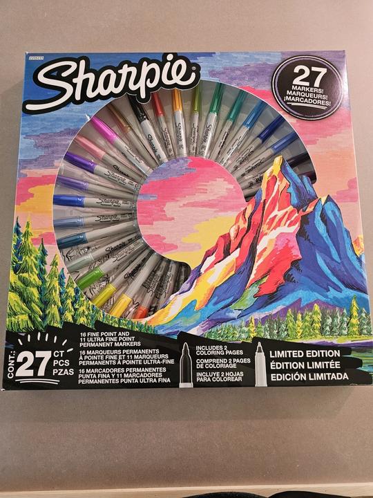 Actual product image Sharpie - Permanent marker - Limited Edition Colouring promo pack 16 Fine + 11 Ultra Fine (2205231) (27x)