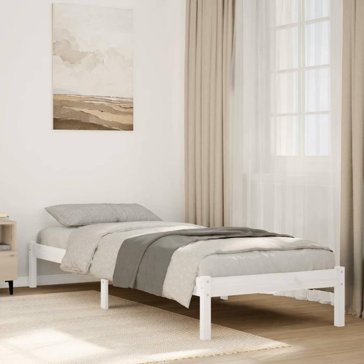 Actual product image VidaXL Bett Extra Lang ohne Matratze 100x210 Kiefer (100 x 210 cm)