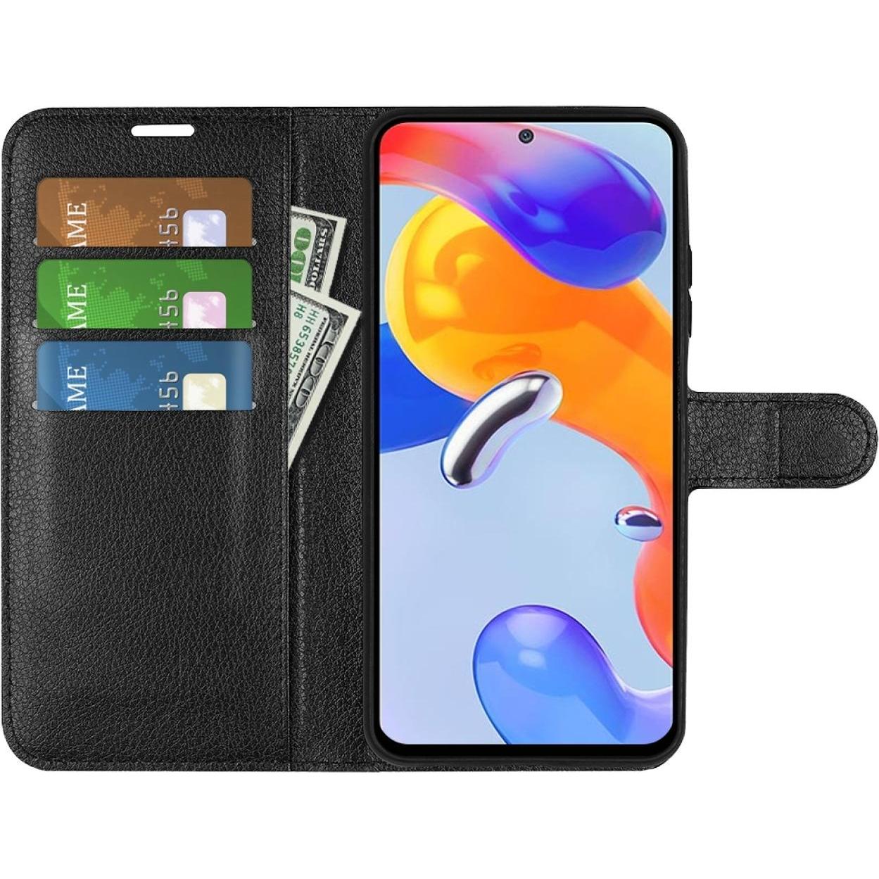 Thumbnail - Screenguard Xiaomi Redmi Note 11 Pro Leather Guard Lederhülle (Xiaomi Redmi Note 11 Pro), Smartphone Hülle, Schwarz