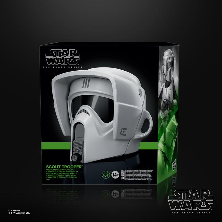 Produktbild Hasbro Star Wars Black Series elektronischer Helm Scout Trooper