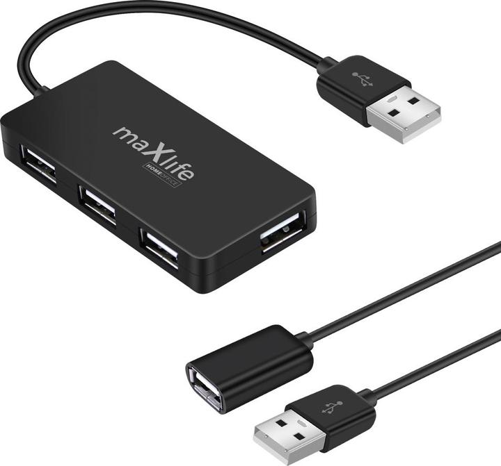Actual product image Maxlife USB hub, 4 USB ports (USB-A, 4 Ports)
