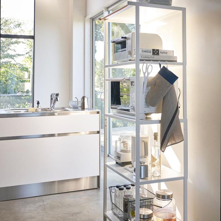 Actual product image Yamazaki 5-stöckiges Aufbewahrungsregal TOWER (46.50 x 60 x 170 cm)