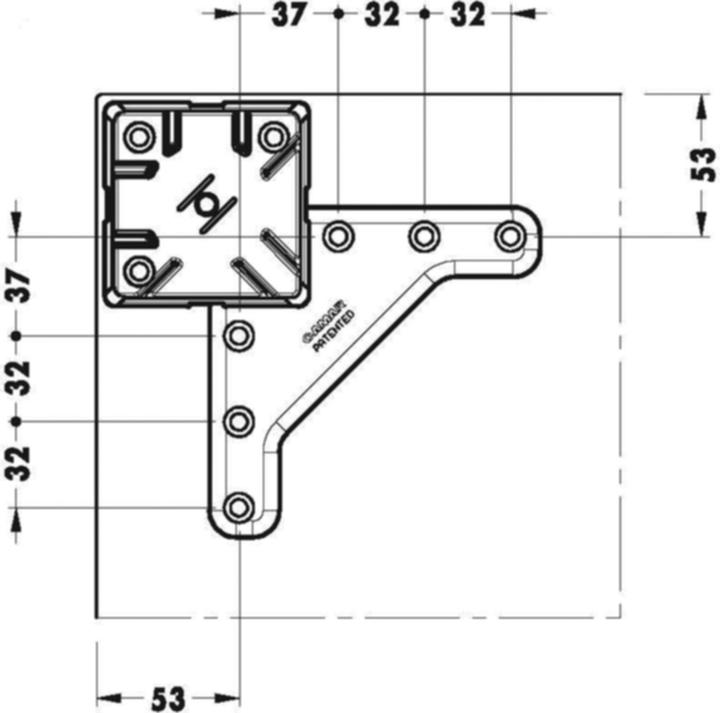 Produktbild Camar Tischfüsse 60/60 mm