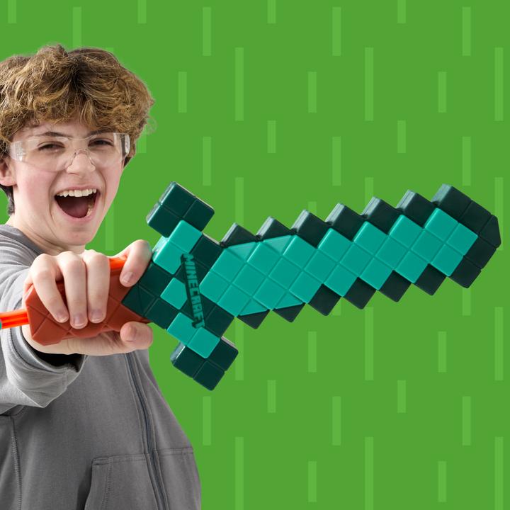 Actual product image Nerf HAS NER MINECRAFT blaster Diamond Sword