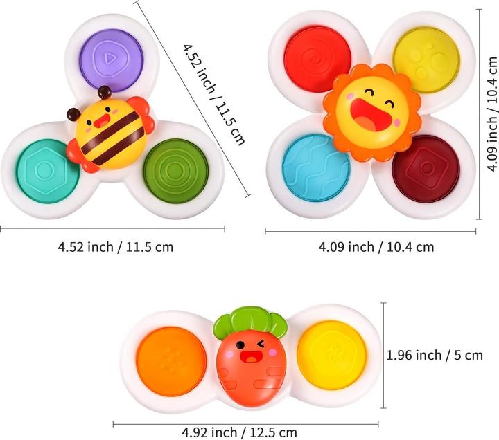 Image du produit Activity Board Lot de 3 spinners à ventouse
