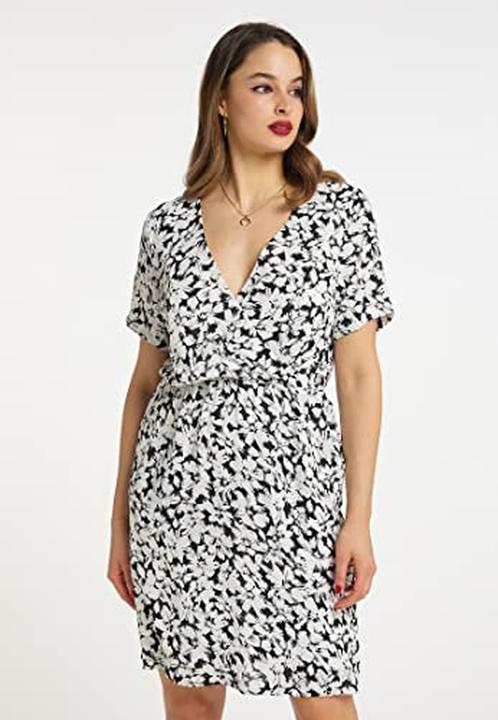Immagine prodotto Faina Vestito donna estivo con stampa floreale, vita elastica e tasche (XL)
