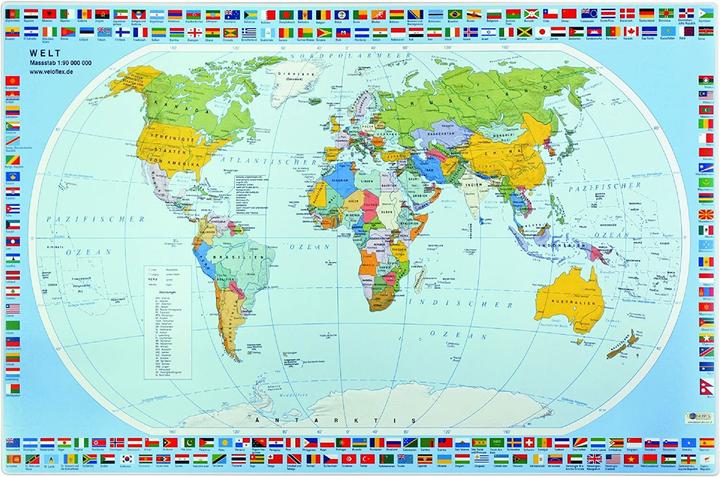 Productafbeelding Veloflex Wereldkaart (40 x 60 cm)