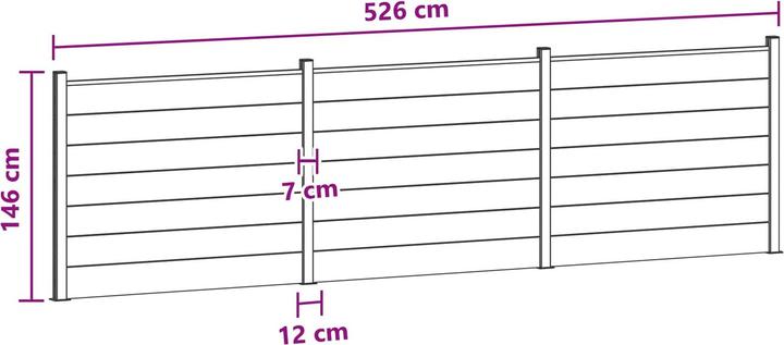 Produktbild vidaXL Zaunelement