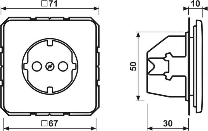 Actual product image JUNG SCHUKO socket outlet