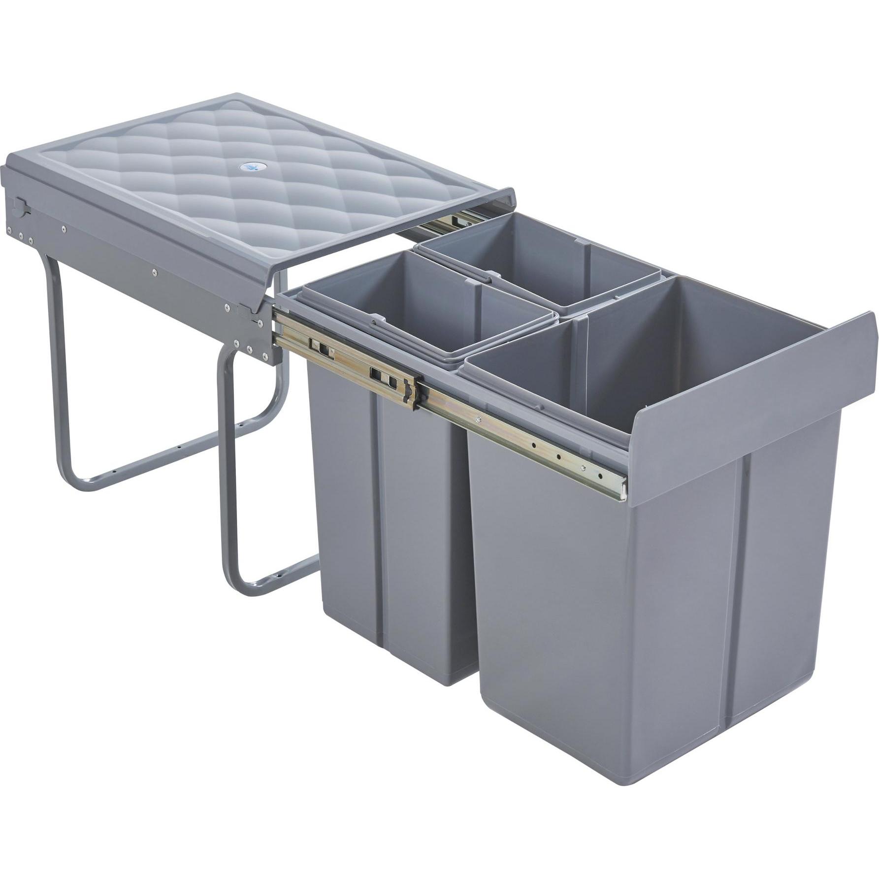 Thumbnail - En.Casa Froland, Abfalleimer, Grau