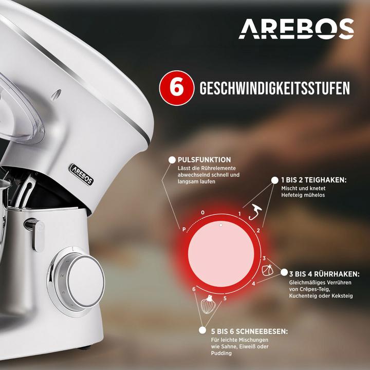 Produktbild Arebos Küchenmaschine (1500 W)