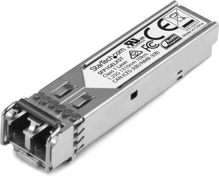 Actual product image StarTech Juniper SFP-1GE-LX compatible SFP - Gigabit Fibre 1000Base-LX SFP Transceiver Module - SM LC -