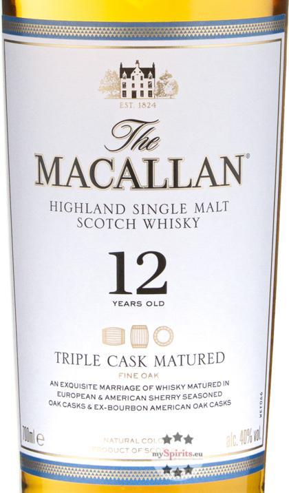 Image du produit Macallan 12 ans triple cask (Single Malt, Scotch Whisky, 1 x 70 cl)