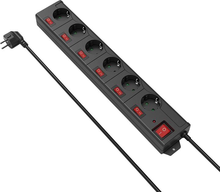 Produktbild Hama Steckdosenleiste (6x, CEE 7/3, 1.40 m)