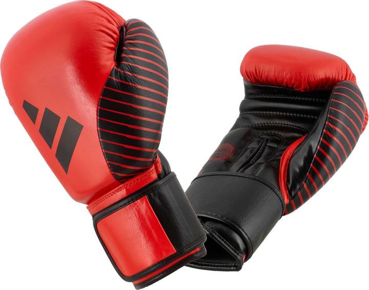 Image du produit adidas Gants de compétition de kickboxing rouge/noir, adiKBWKF200 (10 OZ)