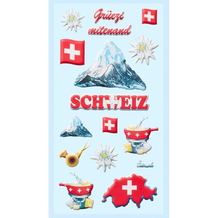 Produktbild Hobby Fun Motivsticker Schweiz 1 Blatt