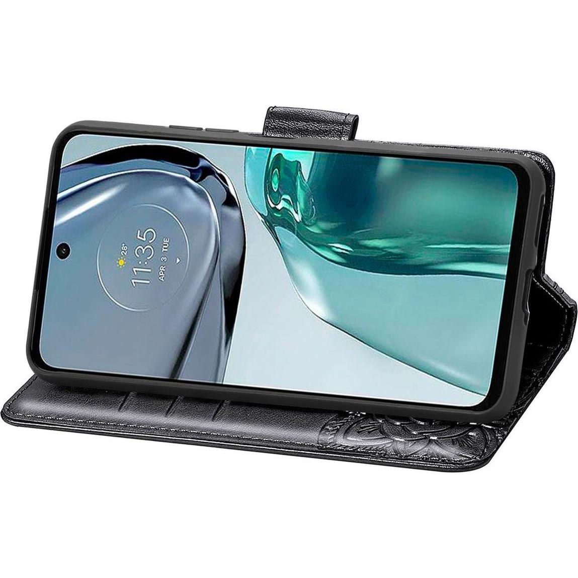 Thumbnail - König Design Hülle Handy Schutz für Motorola Moto G62 Case Cover Bumper Tasche Etuisd Wallet (Motorola Moto G62), Smartp...