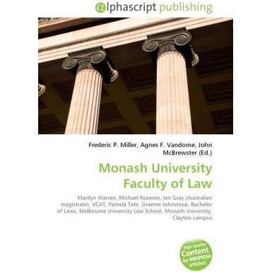 Monash University Faculty of Law, Fachbücher von Agnes F. Vandome, Frederic P. Miller, John McBrewster