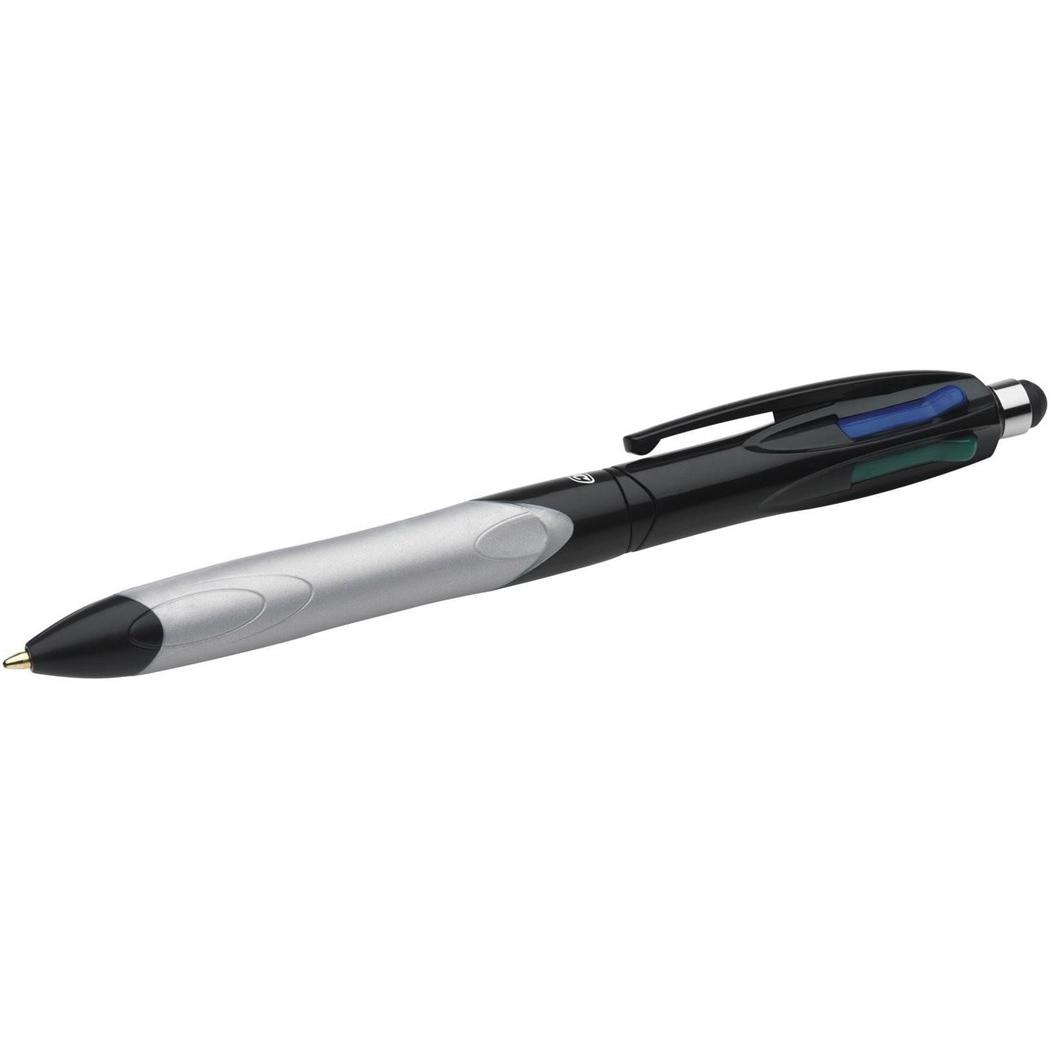 Bic 4 Colours Stylus, Blister à 1 Stk., Stylus, Silber, Schwarz