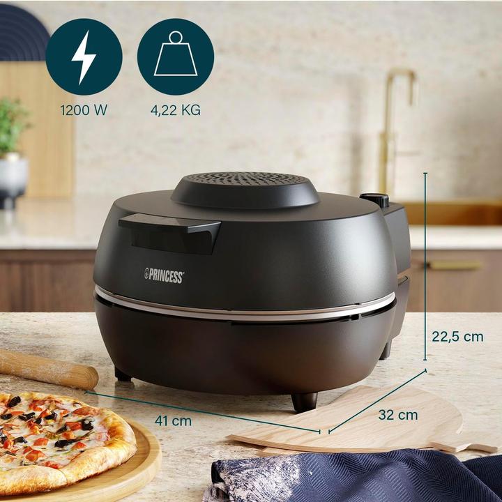 Produktbild Princess Oven Pro Pizzaofen Kontrollleuchte, Timerfunktion, Cool-Touch-Gehäuse