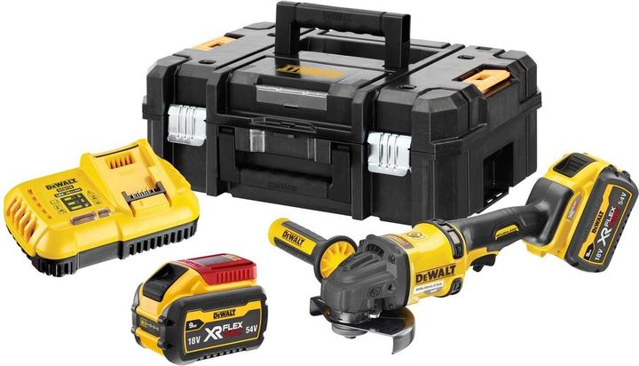 DeWalt DCG418X2-QW angle grinder 125mm 54V FV 2x9Ah Black Yellow (125 mm)