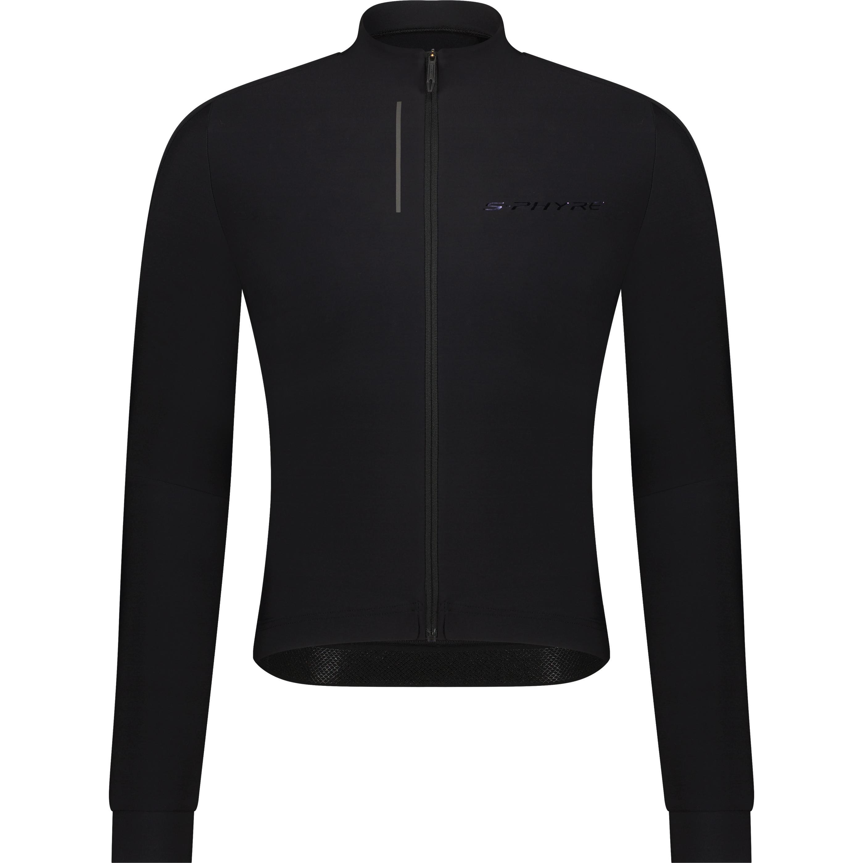 Shimano, Herren, Velotrikot, S-Phyre Long Sleeve Thermal Jersey Black L (L), Schwarz, L