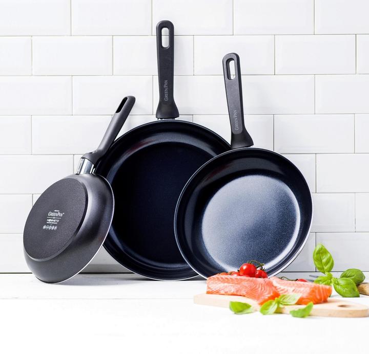 Image du produit Greenpan Kit de pots en céramique Memphis (28 cm, Ensemble de casseroles et de poêles de cuisson, Aluminium)