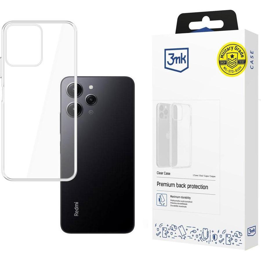 3Mk Trasparente Custodia Xiaomi Redmi 12 (Xiaomi Redmi 12), Cover Smartphone,