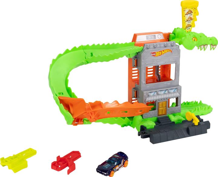 Produktbild Mattel HW Krokodyl - atak na pizzerię zestaw JHL93