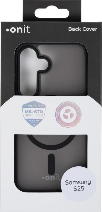 Produktbild Onit Back Cover Armorix Galaxy S25 Schwarz matt, Grundfarbe (Samsung Galaxy S25)