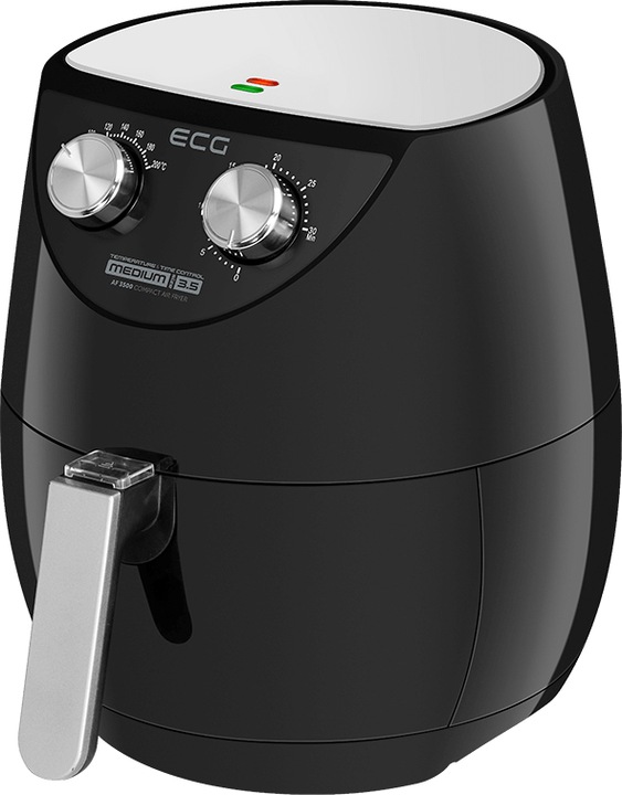 Actual product image ECG AF 3500 fryer Single Hot air fryer Black, Stainless steel