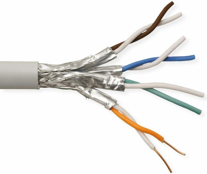 Produktbild Roline S/FTP-(PiMF-) Kabel Kat.6 / Class E Massivdraht, AWG 23, halogenfrei 300m (S/FTP, CAT6, 300 m)