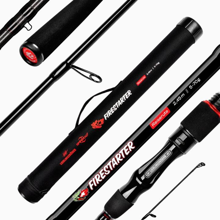 Produktbild Lieblingsköder Spinnrute Firestarter Reiserute (Reiserute, 245 cm)