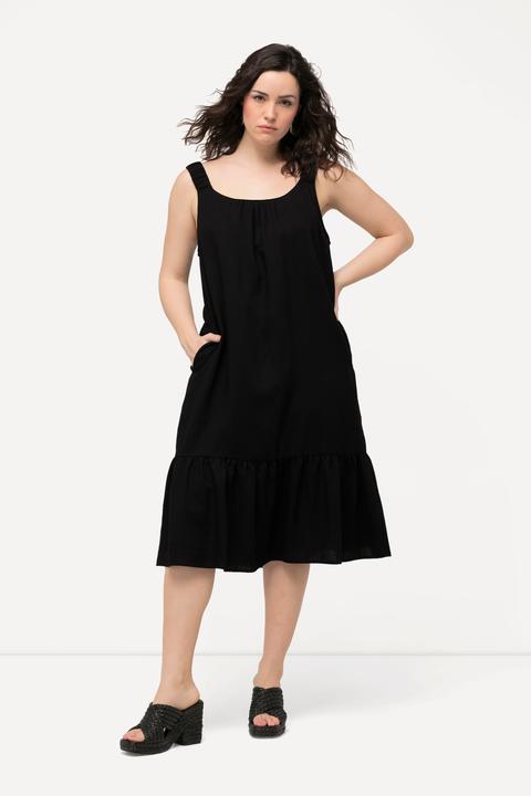 Produktbild Ulla Popken Midikleid, Elastikträger, Rundhals, ärmellos, Taschen (42, 44)